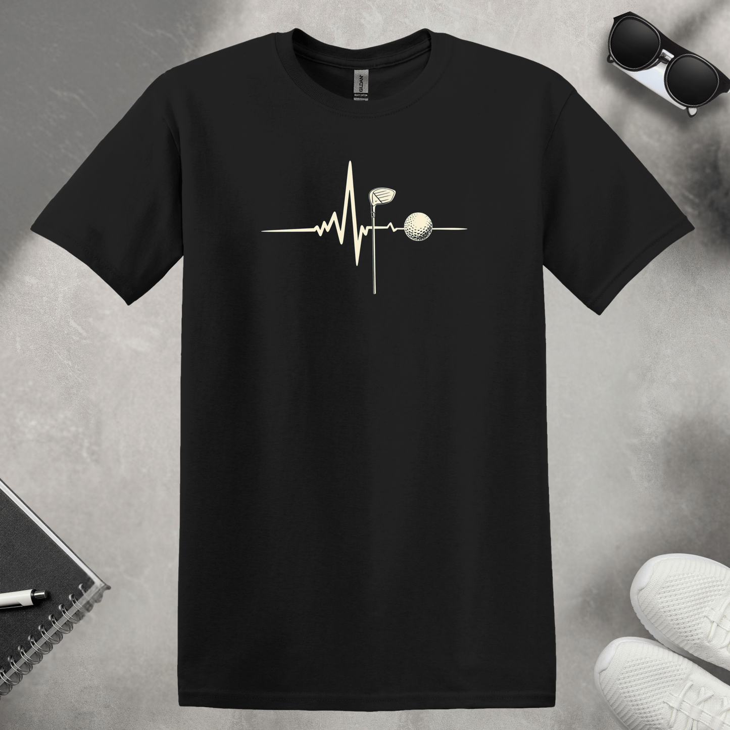 Golf Heartbeat T-Shirt