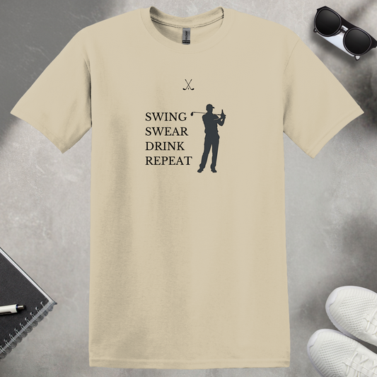 Swing Swear Drink Repeat T-Shirt