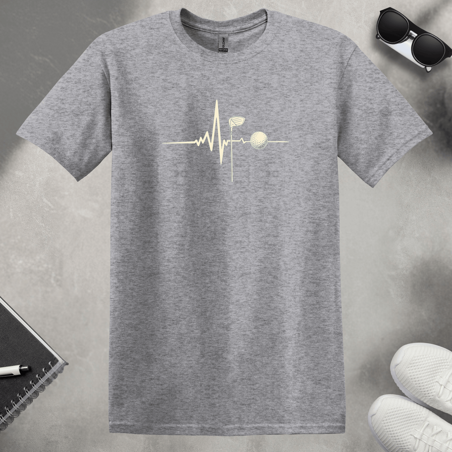 Golf Heartbeat T-Shirt