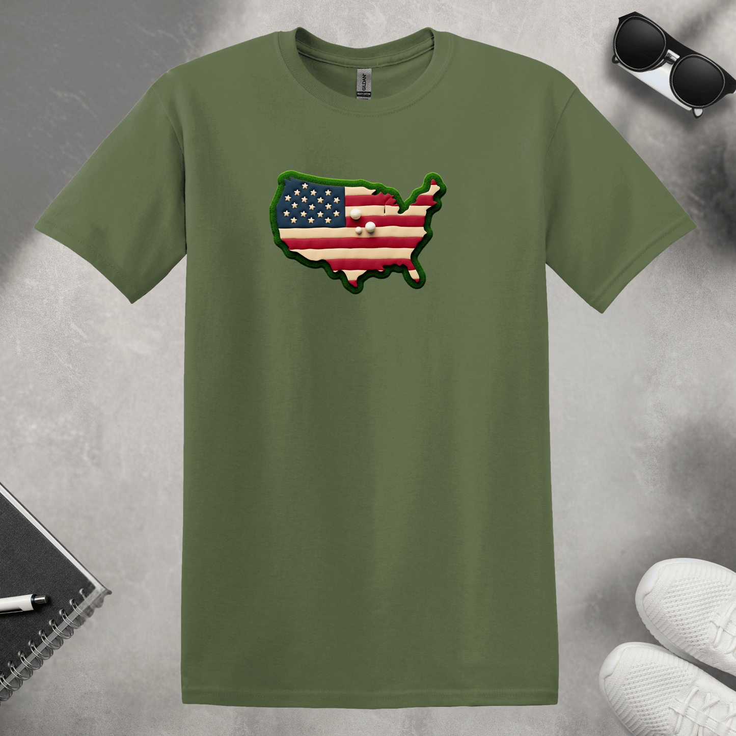 American Pride Golf T-Shirt