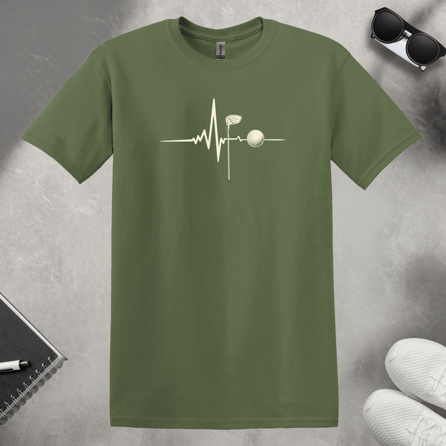 Golf Heartbeat T-Shirt