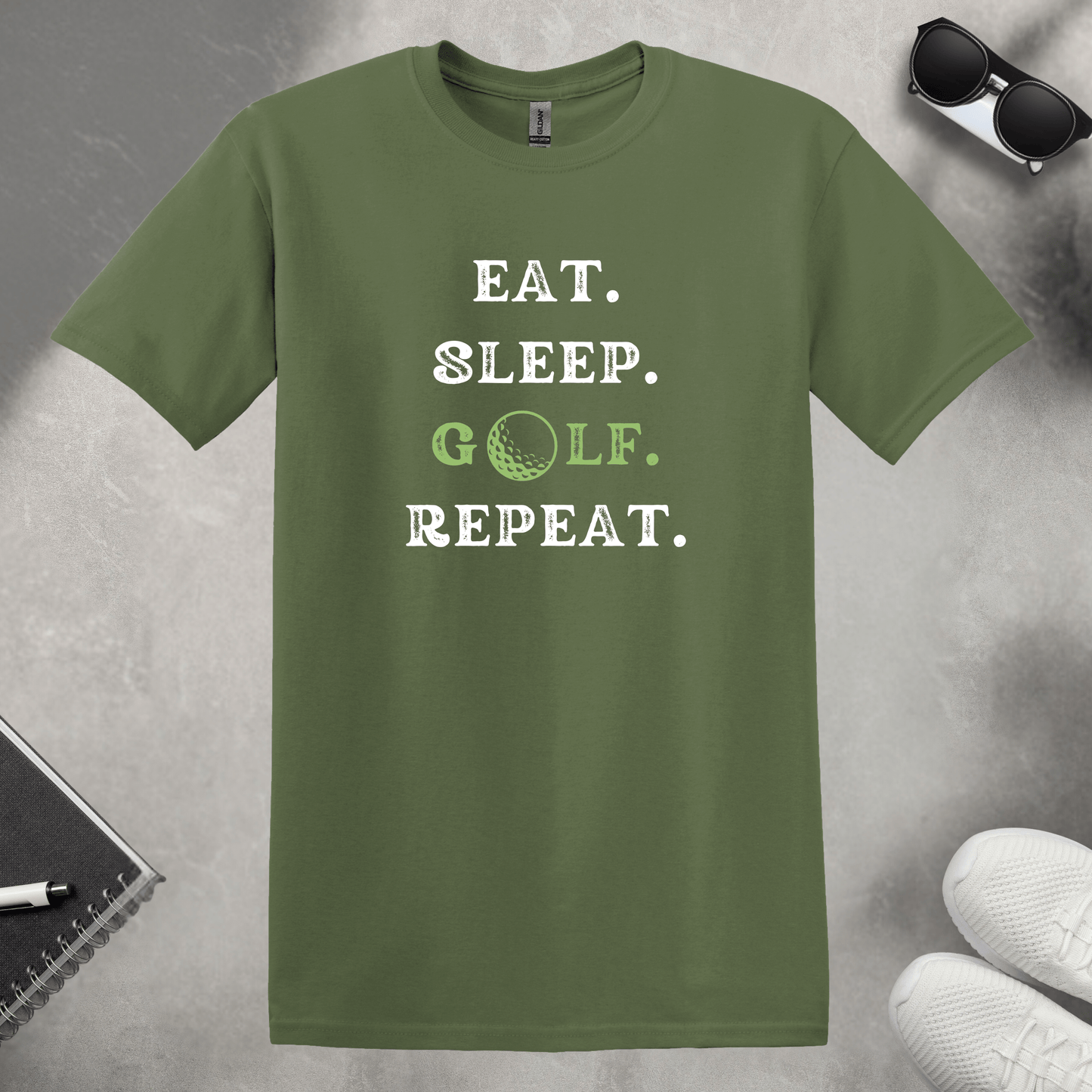 Eat Sleep Golf Repeat T-Shirt